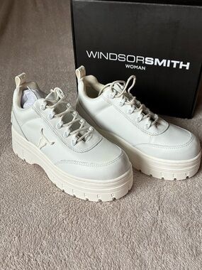 Windsor Smith Women's Off-White Platform Sneakers